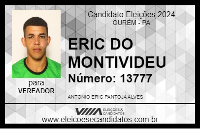 Candidato ERIC DO MONTIVIDEU 2024 - OURÉM - Eleições