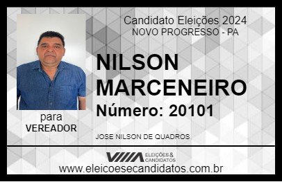 Candidato NILSON MARCENEIRO 2024 - NOVO PROGRESSO - Eleições