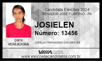 Candidato JOSIELEN 2024 - SENADOR JOSÉ PORFÍRIO - Eleições