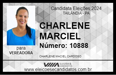 Candidato CHARLENE MACIEL 2024 - TAILÂNDIA - Eleições