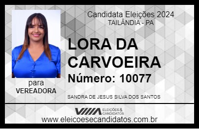 Candidato LORA DA CARVOEIRA 2024 - TAILÂNDIA - Eleições