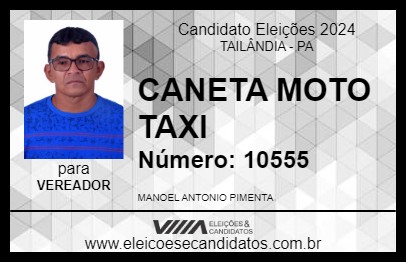 Candidato CANETA MOTO TAXI 2024 - TAILÂNDIA - Eleições