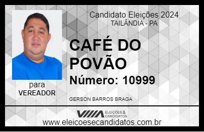 Candidato CAFÉ DO POVÃO 2024 - TAILÂNDIA - Eleições