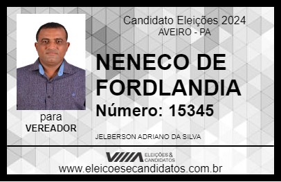 Candidato NENECO DE FORDLANDIA 2024 - AVEIRO - Eleições