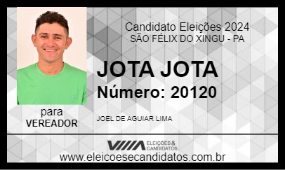 Candidato JOTA JOTA 2024 - SÃO FÉLIX DO XINGU - Eleições