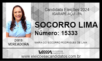 Candidato SOCORRO LIMA 2024 - IGARAPÉ-AÇU - Eleições