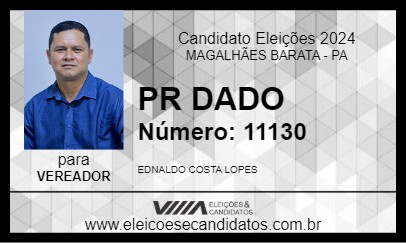 Candidato PR DADO 2024 - MAGALHÃES BARATA - Eleições