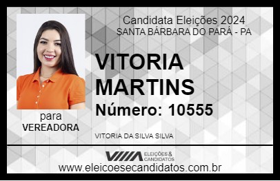 Candidato VITORIA MARTINS 2024 - SANTA BÁRBARA DO PARÁ - Eleições