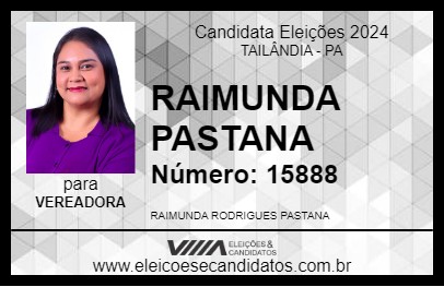 Candidato RAIMUNDA PASTANA 2024 - TAILÂNDIA - Eleições