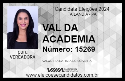 Candidato VAL DA ACADEMIA 2024 - TAILÂNDIA - Eleições