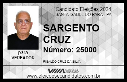 Candidato SARGENTO CRUZ 2024 - SANTA ISABEL DO PARÁ - Eleições