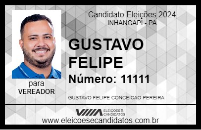 Candidato GUSTAVO FELIPE 2024 - INHANGAPI - Eleições