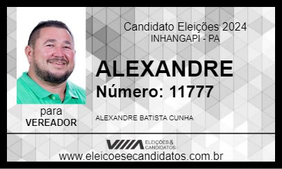 Candidato ALEXANDRE 2024 - INHANGAPI - Eleições