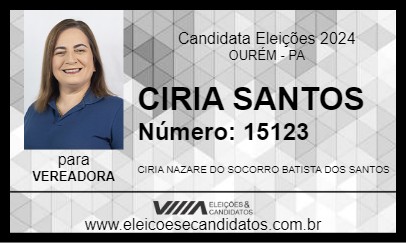 Candidato CIRIA SANTOS 2024 - OURÉM - Eleições