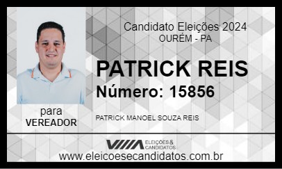 Candidato PATRICK REIS 2024 - OURÉM - Eleições