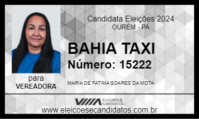 Candidato BAHIA TAXI 2024 - OURÉM - Eleições