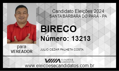 Candidato BIRECO 2024 - SANTA BÁRBARA DO PARÁ - Eleições