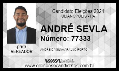 Candidato ANDRÉ SEVLA 2024 - ULIANÓPOLIS - Eleições