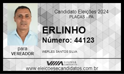 Candidato ERLINHO 2024 - PLACAS - Eleições