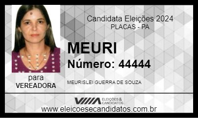 Candidato MEURI 2024 - PLACAS - Eleições