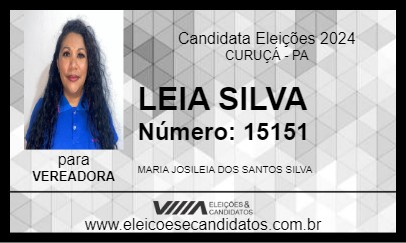 Candidato LEIA SILVA 2024 - CURUÇÁ - Eleições