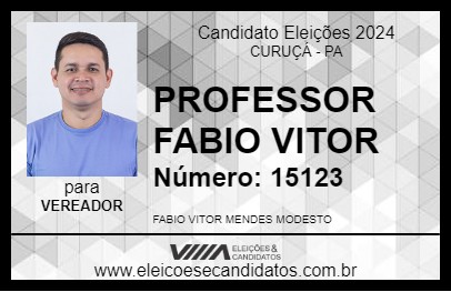 Candidato PROFESSOR FABIO VITOR 2024 - CURUÇÁ - Eleições