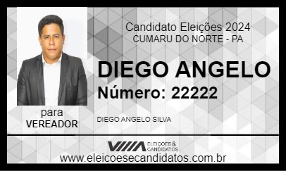 Candidato DIEGO ANGELO 2024 - CUMARU DO NORTE - Eleições