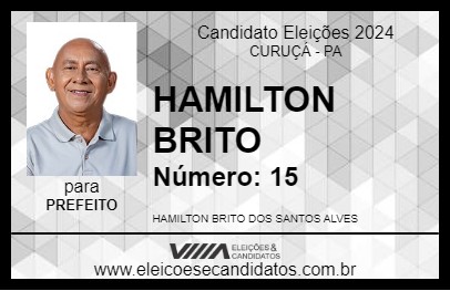 Candidato HAMILTON  BRITO 2024 - CURUÇÁ - Eleições