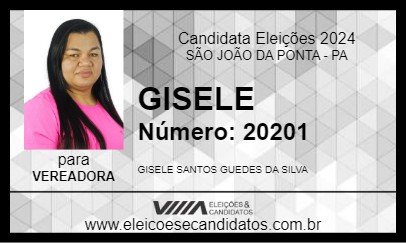 Candidato GISELE 2024 - SÃO JOÃO DA PONTA - Eleições