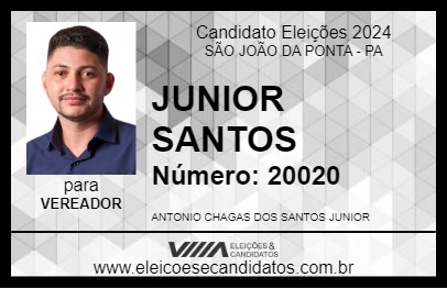 Candidato JUNIOR SANTOS 2024 - SÃO JOÃO DA PONTA - Eleições