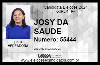 Candidato JOSY DA SAUDE 2024 - OURÉM - Eleições