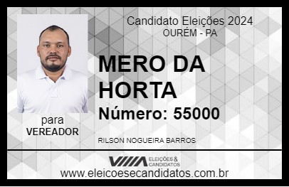 Candidato MERO DA HORTA 2024 - OURÉM - Eleições