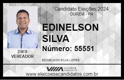 Candidato EDINELSON SILVA 2024 - OURÉM - Eleições