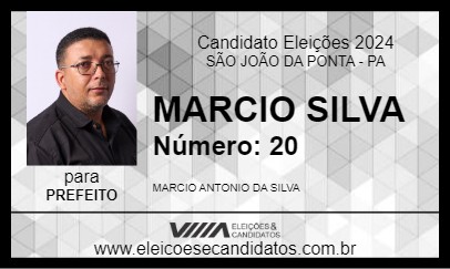 Candidato MARCIO SILVA 2024 - SÃO JOÃO DA PONTA - Eleições