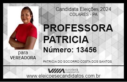 Candidato PROFESSORA PATRICIA 2024 - COLARES - Eleições