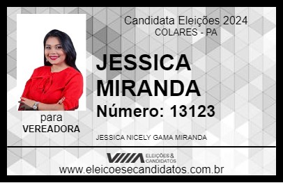 Candidato JESSICA MIRANDA 2024 - COLARES - Eleições