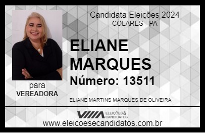 Candidato ELIANE MARQUES 2024 - COLARES - Eleições