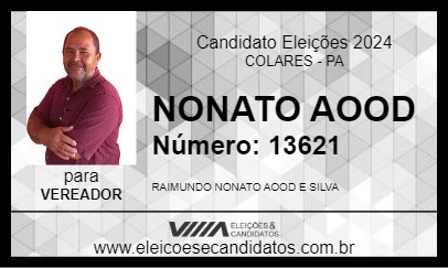 Candidato NONATO AOOD 2024 - COLARES - Eleições