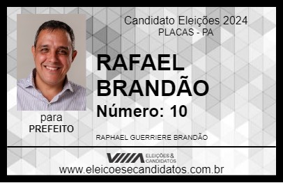 Candidato RAFAEL BRANDÃO 2024 - PLACAS - Eleições