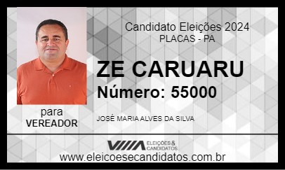 Candidato ZE CARUARU 2024 - PLACAS - Eleições