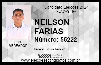 Candidato NEILSON FARIAS 2024 - PLACAS - Eleições