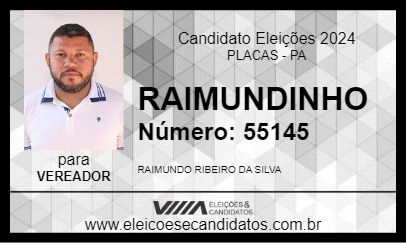 Candidato RAIMUNDINHO 2024 - PLACAS - Eleições