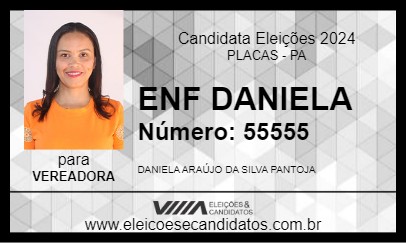 Candidato ENF DANIELA 2024 - PLACAS - Eleições