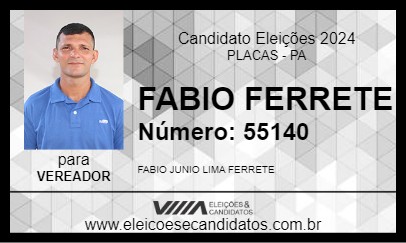 Candidato FABIO FERRETE 2024 - PLACAS - Eleições