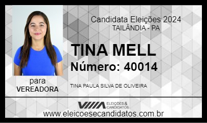 Candidato TINA MELL 2024 - TAILÂNDIA - Eleições