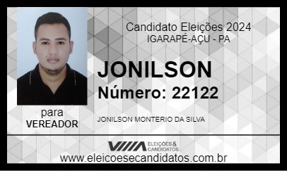 Candidato JONILSON 2024 - IGARAPÉ-AÇU - Eleições