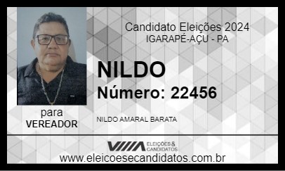 Candidato NILDO 2024 - IGARAPÉ-AÇU - Eleições