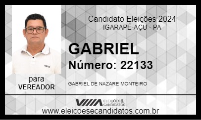 Candidato GABRIEL 2024 - IGARAPÉ-AÇU - Eleições