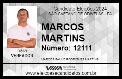 Candidato MARCOS MARTINS 2024 - SÃO CAETANO DE ODIVELAS - Eleições