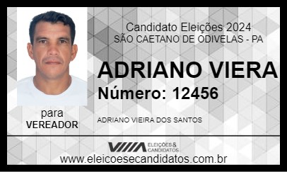 Candidato ADRIANO VIERA 2024 - SÃO CAETANO DE ODIVELAS - Eleições